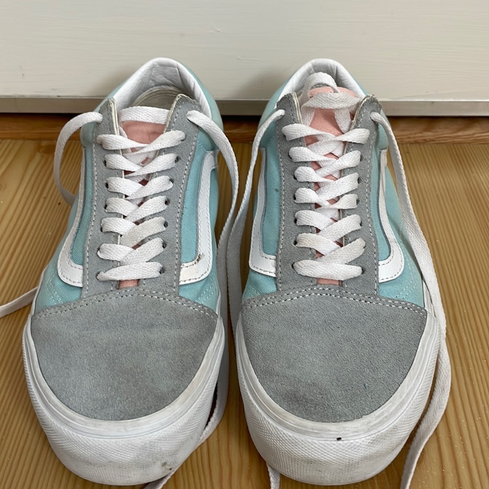 Vans Old Skool Platform Skate Shoe Pastel Color-Block